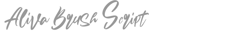 Aliva Brush Script